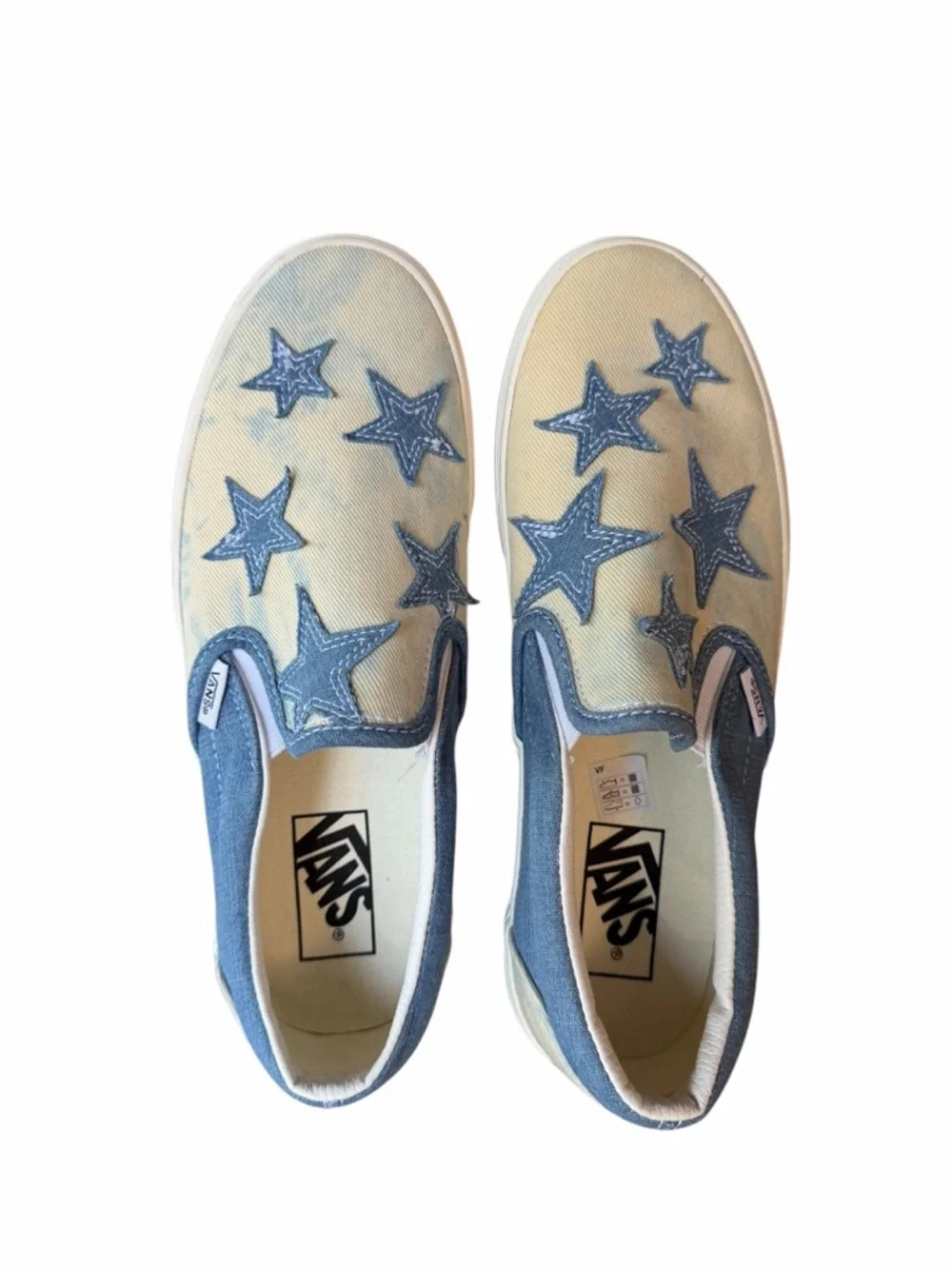 Vans NEW Unisex Starry Night Denim Classic Slip On Shoe Size 8.5 or 7 #260125